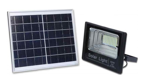 Reflector Led Con Panel Solar 60w Ip67 Resistente Al Agua