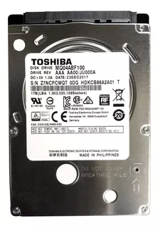 Disco Duro 1tb Toshiba Interno Para Portátil 2,5 Sata