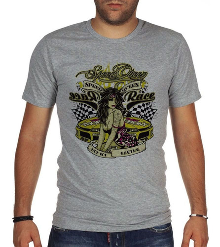 Remera De Hombre Speed Queen Road Race Hot Rod Racing