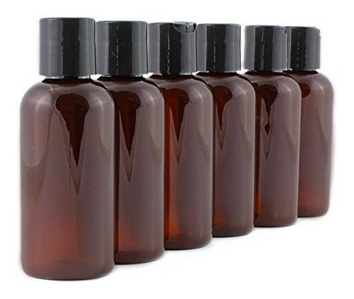 Botellas De Plastico De Color Marron Ambar Vacias De 4 O