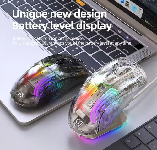 Mouse Sem Fio Attack Shark X2 Pro Com Dock De Carregamento Preto