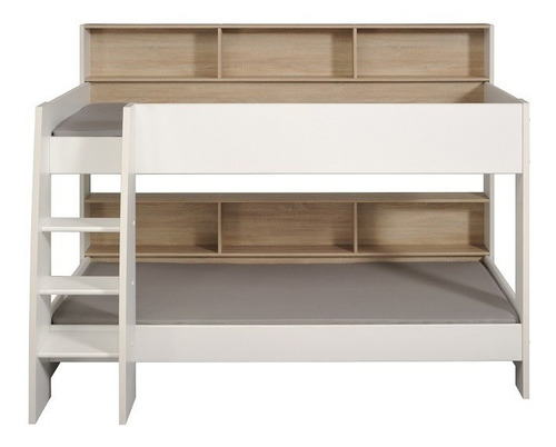 Imagen 2 de 7 de Litera Selten Blanco Y Roble Këssa Muebles