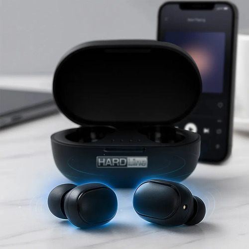 Fone De Ouvido Bluetooth 5.0 TWS Sem Fio Hardline In Ear Touch mantém a estabilidade HD Compatível Android Bateria Longa