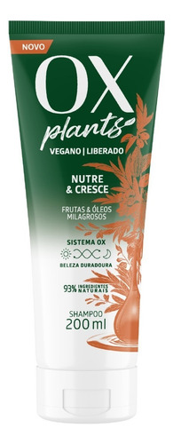 Condicionador Ox Plants Vegano Nutre E Cresce - 200ml