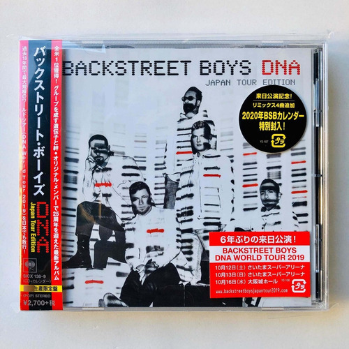 Backstreet Boys Dna Japón Tour Edition 19 Temas + Calendario