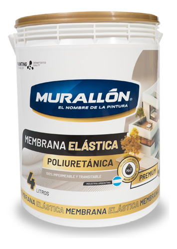Membrana Liquida Profesional Techo 4 Lt Teja Murallon