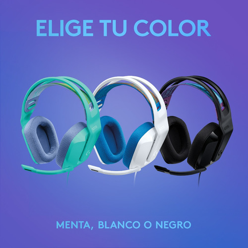 Auriculares G335 Con Micrófono Y Cable Gaming Logitech G Color Negro