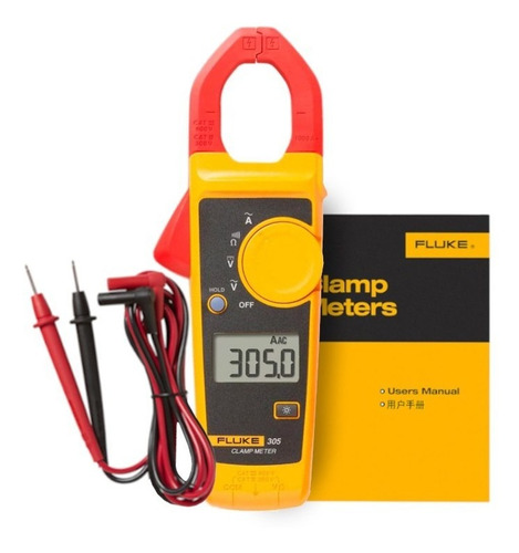 Alicate Amperímetro Digital Categoria Iii 600v Fluke 305