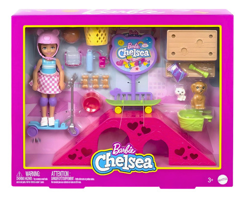 Barbie Family Chelsea Pista De Patinação Hjy35 Mattel