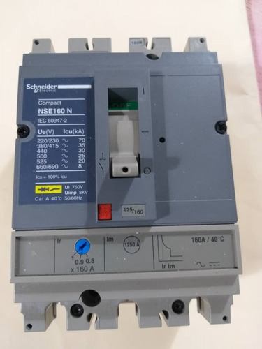 Breaker Schneider Graduable 3 Polos 125amp A 160amp