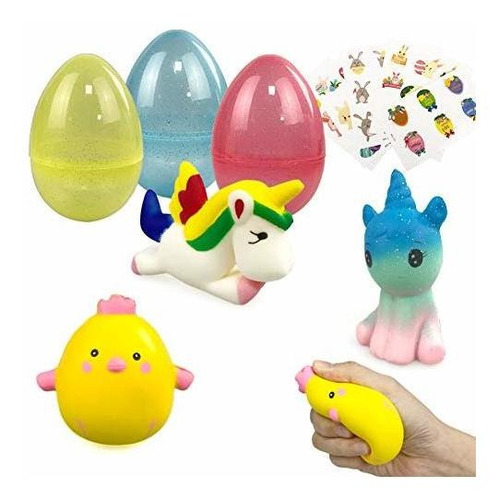Jumbo Chick Unicorn Squishy Toys Huevos De Pascua Canas...