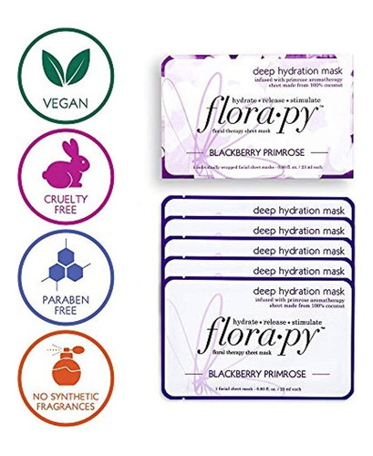 Florapy Hoja Mascara Facial Hidratacion Profunda Blackberr