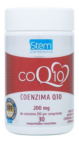 Coenzima Q10 200mg (30 Comprimidos) - Stem Pharmaceutical