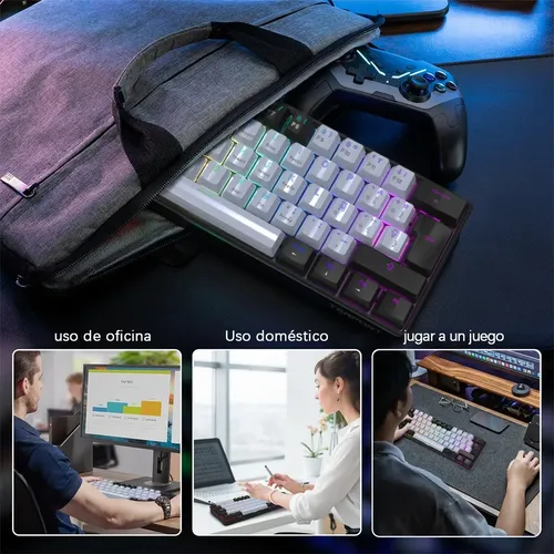 Zx Teclado Mecânico 60% Gamer Rgb Usb Custom 61 Teclas | MercadoLivre