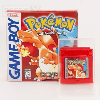 Pokemon Red Rojo Re-pro En Español Gbc Gameboy + Caja Custom