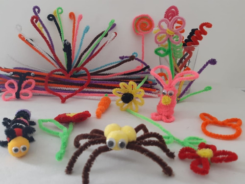 100un Hastes De Chenille Limpador De Cachimbo 30cm Cor Única
