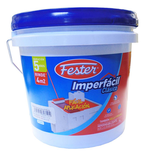 Impermeabilizante Fester Imper/clasico Bco 5 A. 4l 2503493