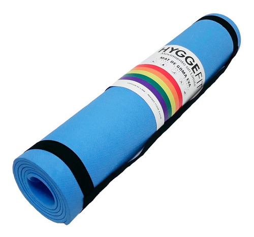 Colchoneta Mat Yoga Pilates Fitness Goma Eva 6mm Con Correa