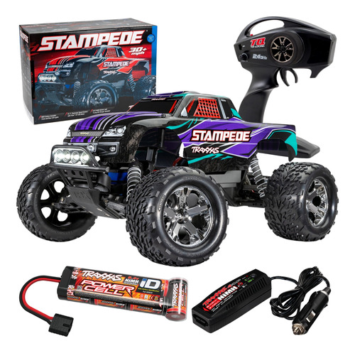 Carro De Control Remoto Traxxas Stampede 2wd Luces Led 1/10