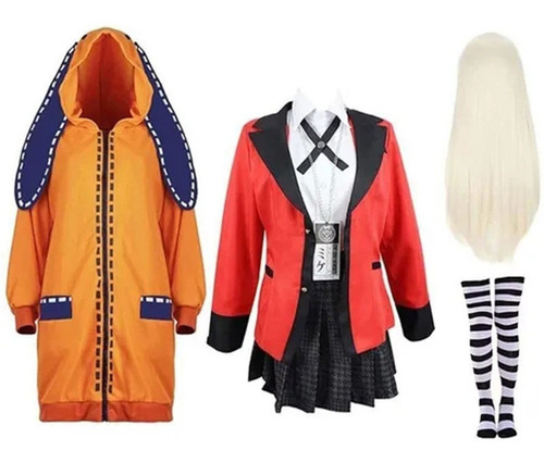 Peluca De Disfraz De Runa Yomozuki Para Cosplay De Kakegurui