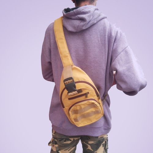 Imagen 2 de 3 de Bolso Mochila Vincent Lona Algodón San Roman