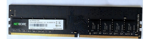 Memória RAM color preto  8GB 1 Netcore NET48192UD32
