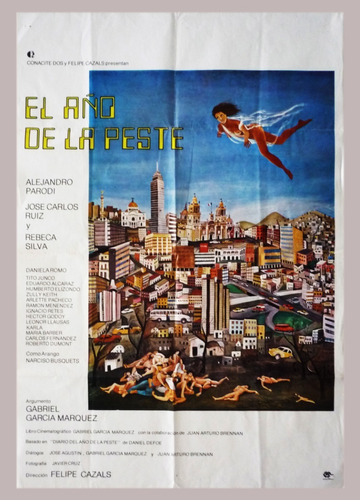 Afiche Poster Gabriel Garcia Marquez - El Año De La Peste