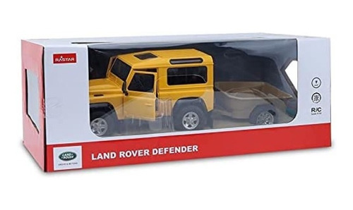 Land Rover Defender Rc Rastar Escala 1 14 Con Remolque Y Luz