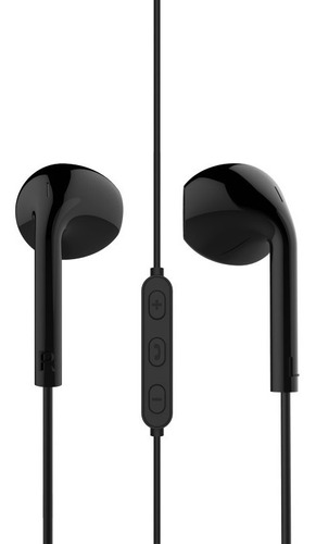 Audífono Vidvie In-ear Negro Regulador De Sonido 