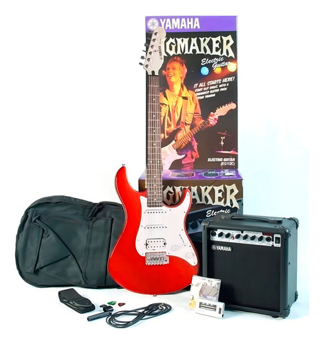 Paquete Yamaha De Guitarra Eléctrica Eg112gpiimr/02 Msi Color Rojo Material Del Diapasón Palo De Rosa Orientación De La Mano Diestro