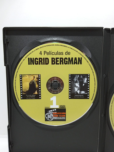 Imagen 4 de 6 de 4 Películas De Ingrid Bergman - Colección Cine Club - Dvd