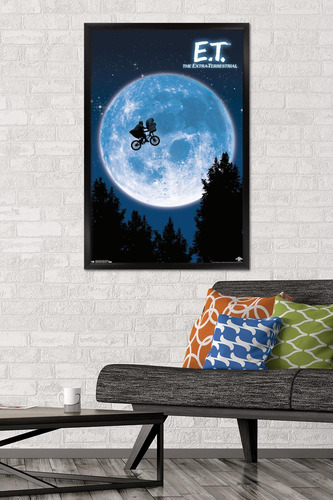 Póster De Pared E.t. El Extraterrestre Enmarcado 57 X 86 Cm