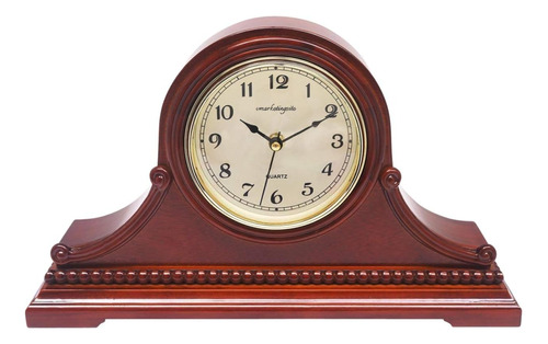 Vmarketingsite Mantel Clocks, Silent Wood Table Clock