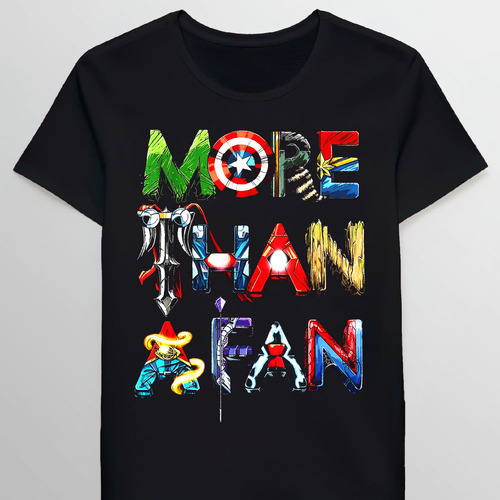 Remera Heroes More Than A Fan Word Stack 93384417