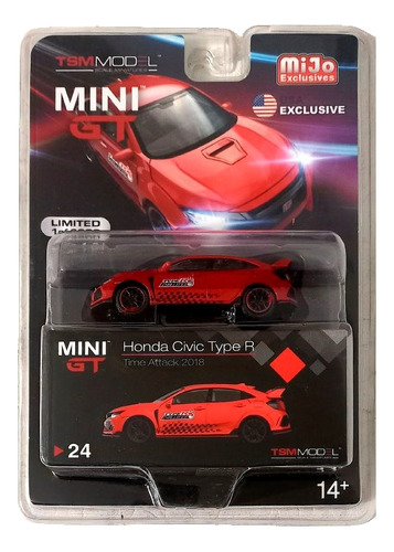 Honda Civic Type R Rojo Mini Gt 24
