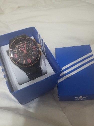 Reloj Con Cronómetro adidas Negro Fucsia Mujer