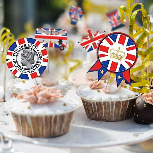 Decoración Británica Para Magdalenas De La Union Jack 2022 Q