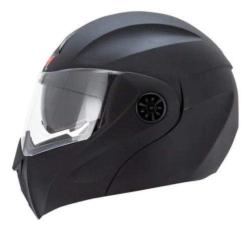 Casco Certificado Ich 3110 Negro Plano + Placas Gratis