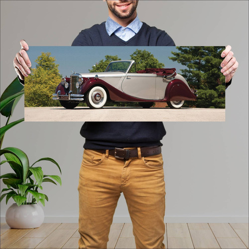 Cuadro 30x80cm Auto 1948 Jaguar Mark V Drophead 9