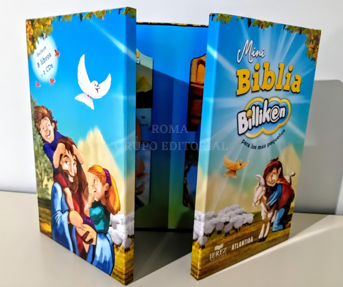 Biblia Infantil Para Los Pequeños Billiken 8 Libros + 2 Cds