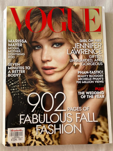 Revista Vogue Usa /jennifer Lawrence Sept Issue 2013 906 Pág