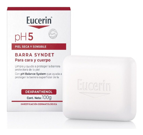 Eucerin Ph5 Syndet Barra Para Cara Y Cuerpo 100gr