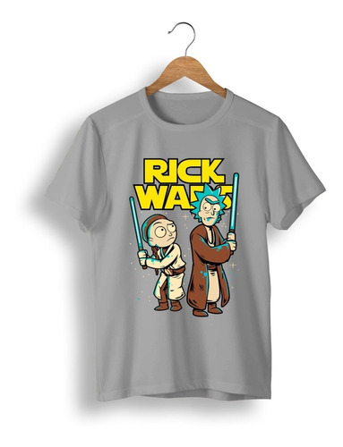 Remera: Rick Morty Star Wars Memoestampados