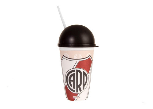Vaso Big Life River C/tapa Domo Rojo Blanco Unisex