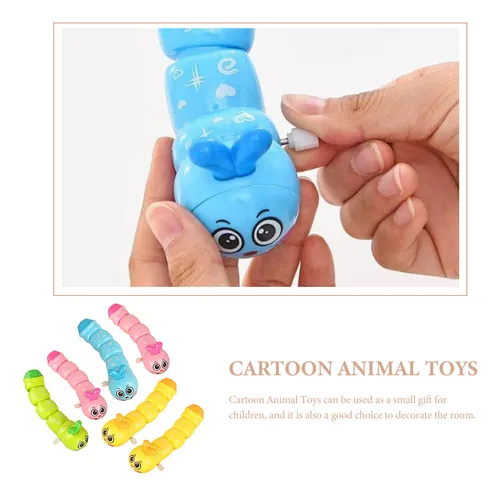 Clockwork Toys For Winding Caterpillar 6 Pcs