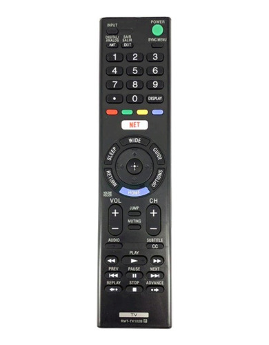 Control Remoto Rmt-tx102d Led P/ Sony Bravia Netflix Smart