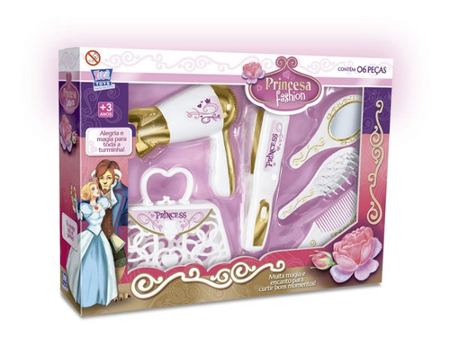 Kit Brinquedo Fashion Cabelo Menina Infantil Cabeleireiro 