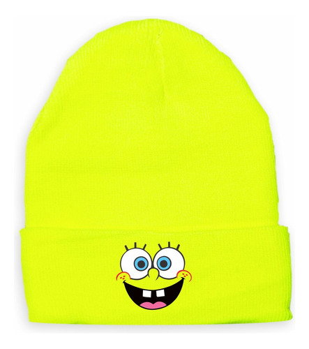 Gorro De Lana Unisex Diseño Bob Esponja