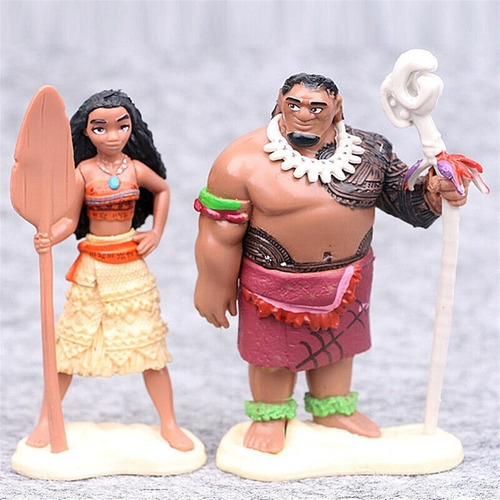 6 Pçs/set Moana Action Figure Modelo Boneca Brinquedo