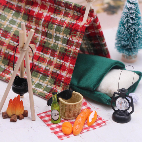 3 Kits De Campamento Para Casa De Juego De Lámparas Negras